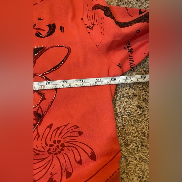 NWT keren hart zip front red Paris Y2K hoodie size large - Picture 5 of 6